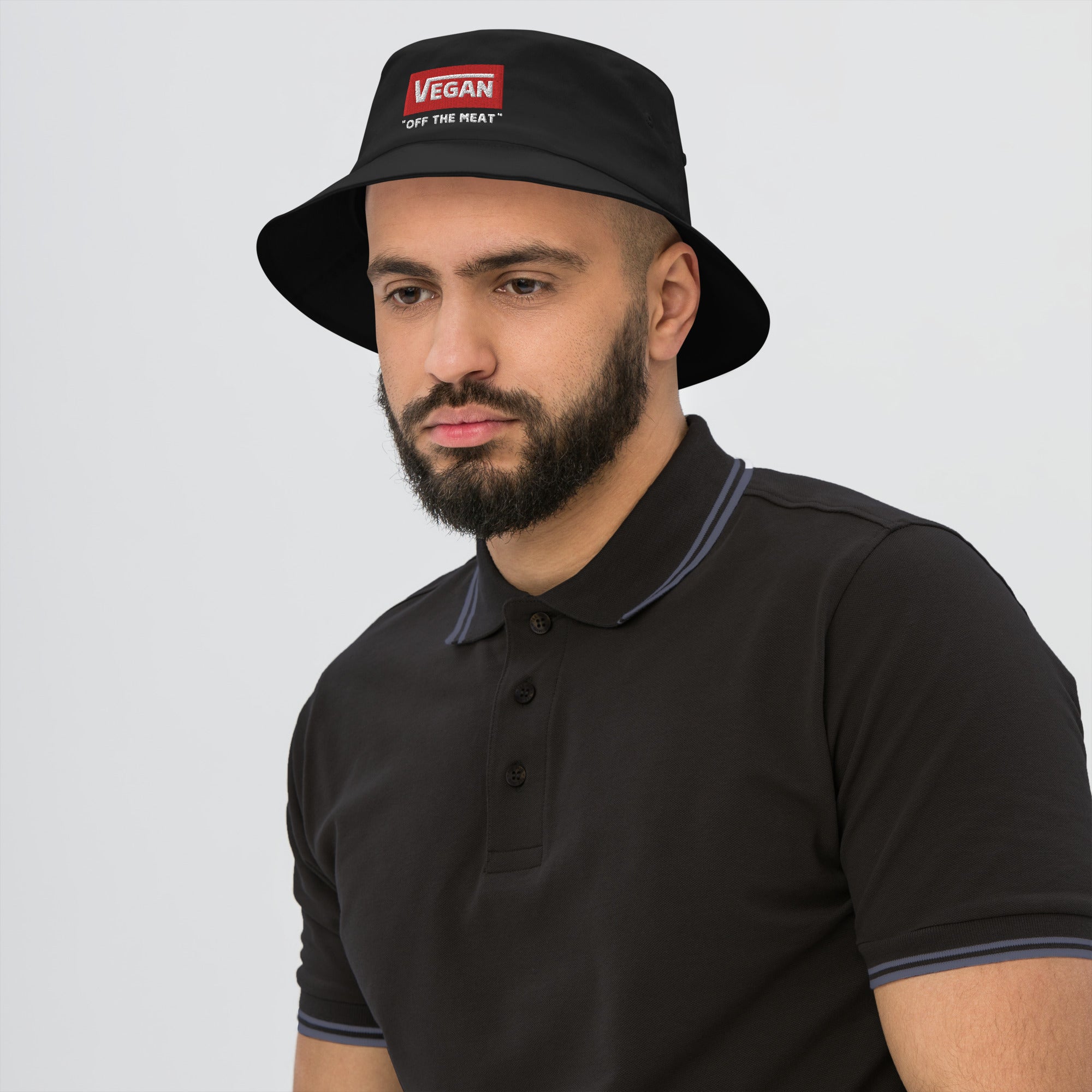 Vegan Off the meat - Embroidered Bucket Hat