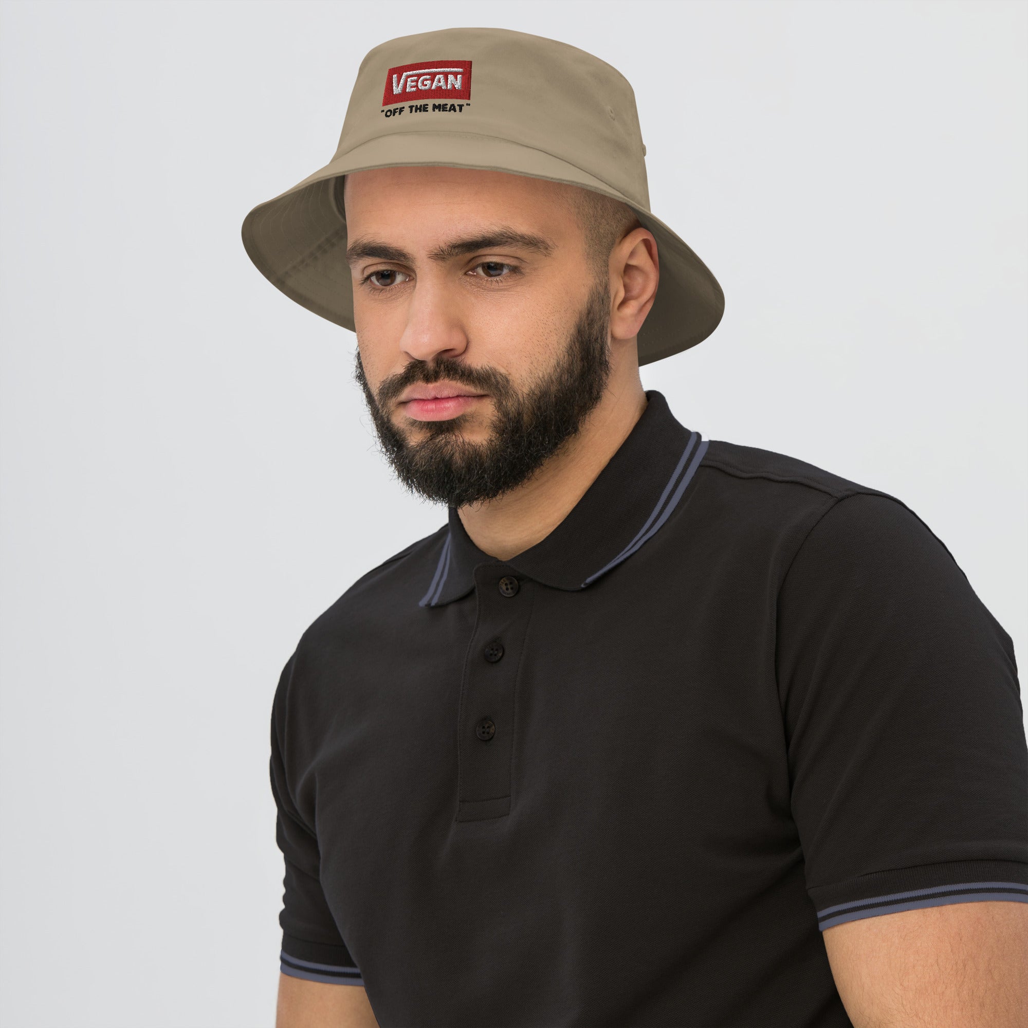 Vegan Off the meat - Embroidered Bucket Hat