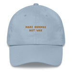 Load image into Gallery viewer, Make Hummus not War - Embroidered Cap
