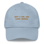 Load image into Gallery viewer, Just a Girl who loves Hummus - Embroidered Cap
