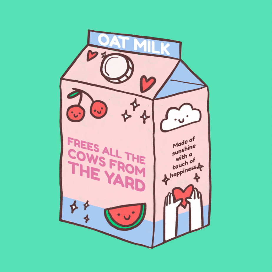 My Oat Milk frees all the Cows from the yard - Organic Unisex Sweatshirt