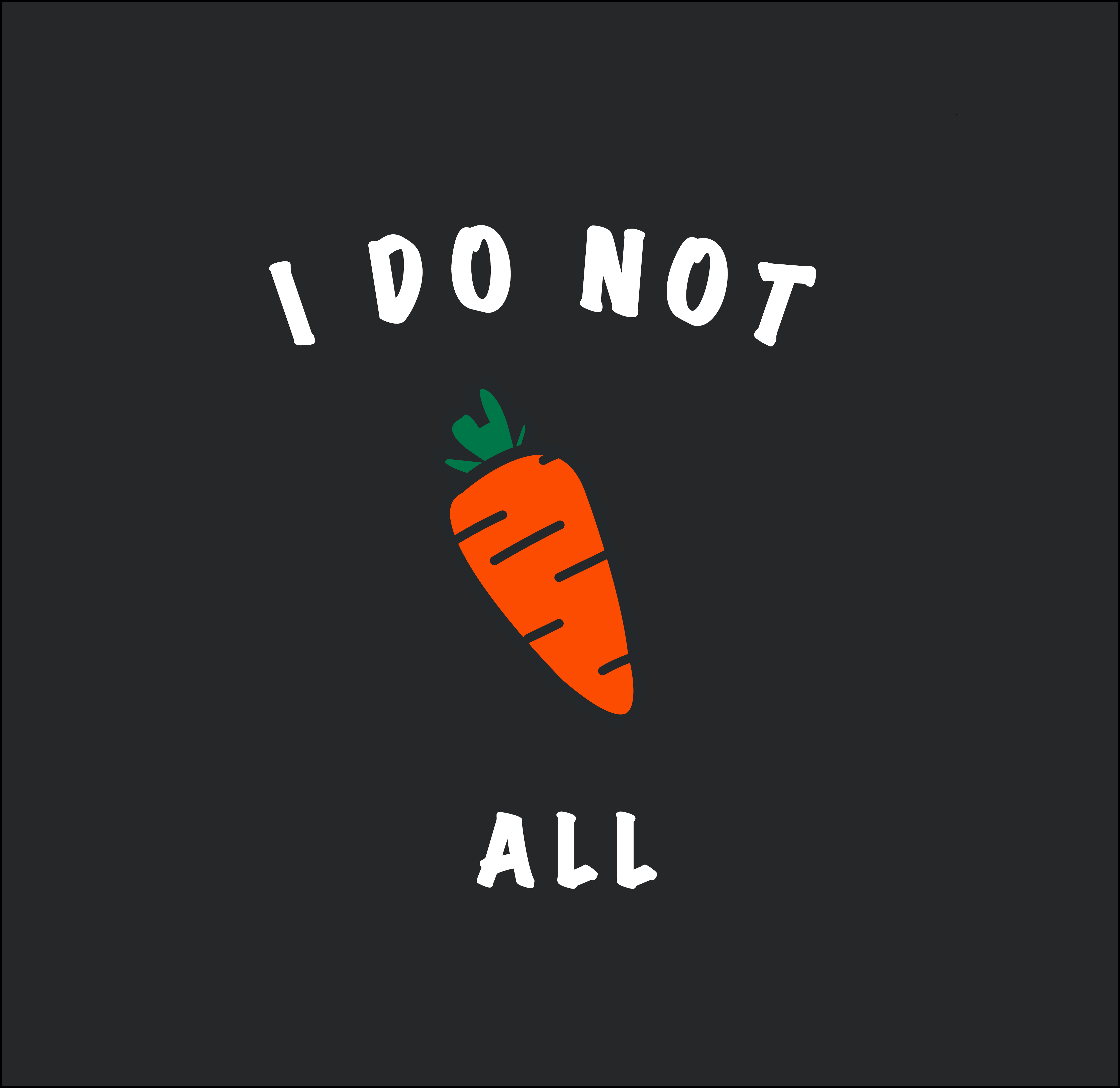 I do not Carrot all - Organic Cotton Onesie - Oat Milk Club