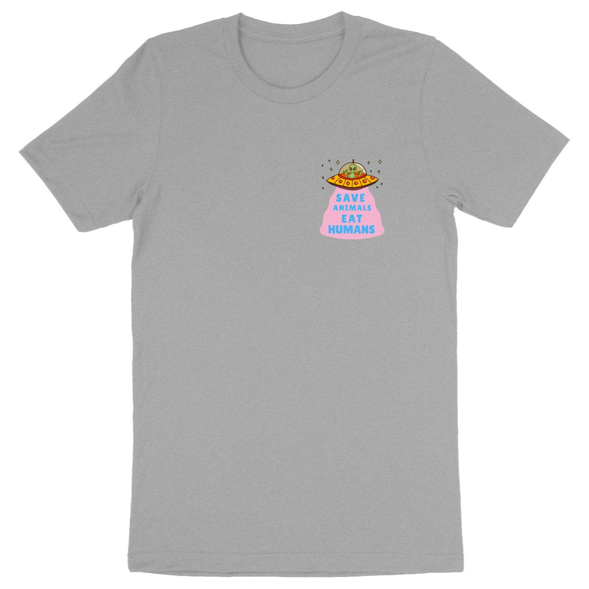 Save Animals eat Humans - Unisex Organic T-shirt