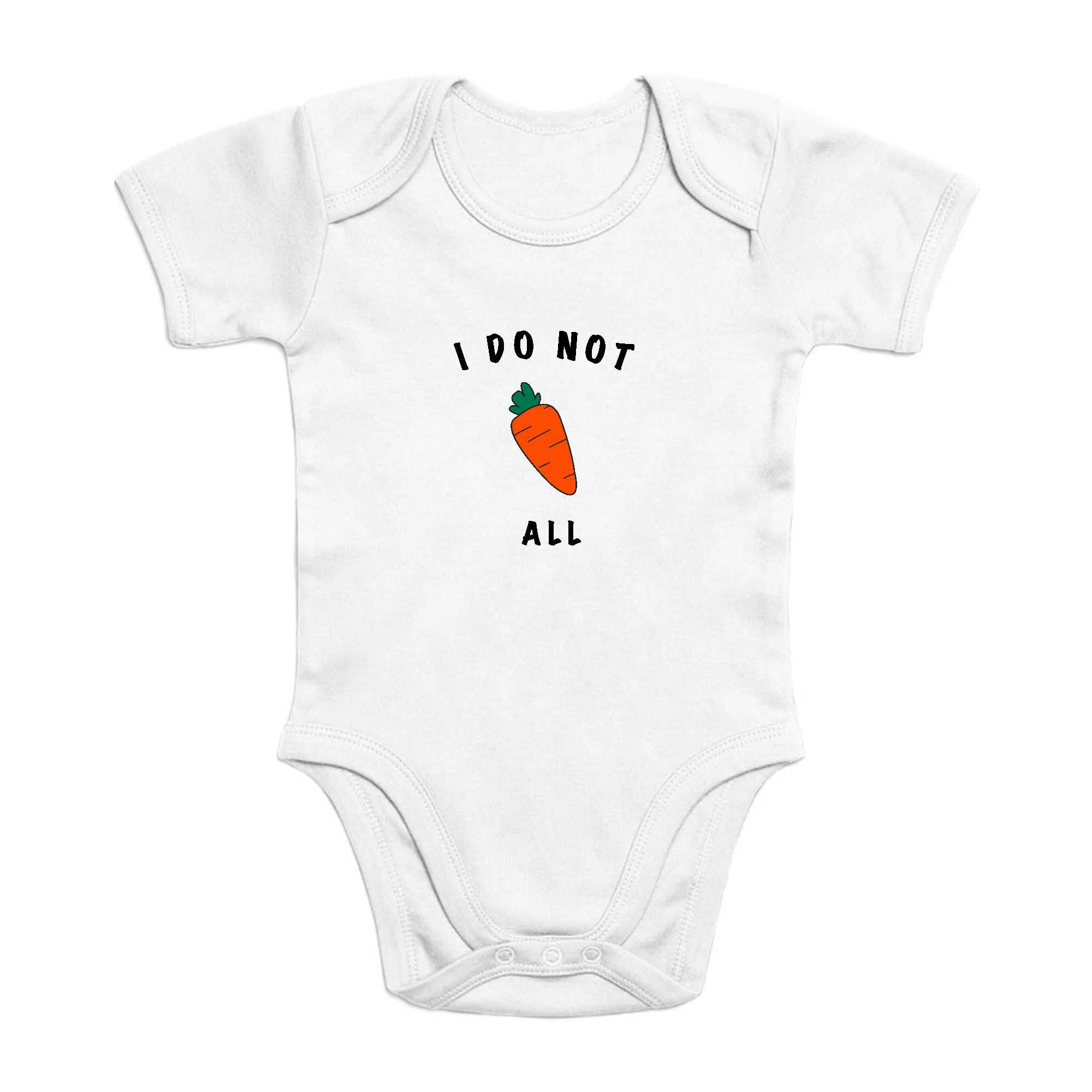 I do not Carrot all - Organic Cotton Onesie - Oat Milk Club