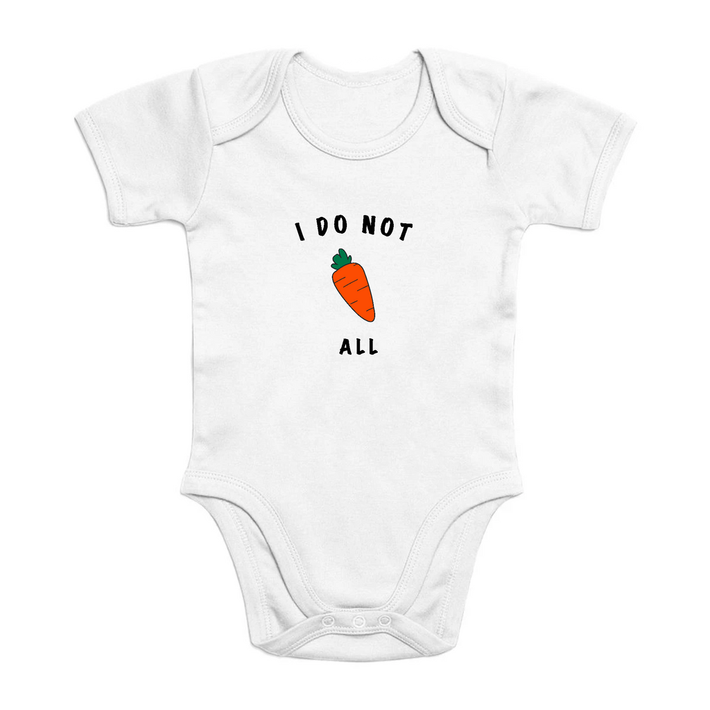 I do not Carrot all - Organic Cotton Onesie - Oat Milk Club