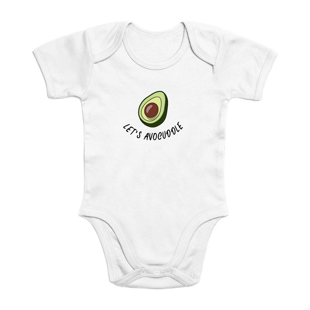 Let's avocuddle - Organic Cotton Onesie - Oat Milk Club