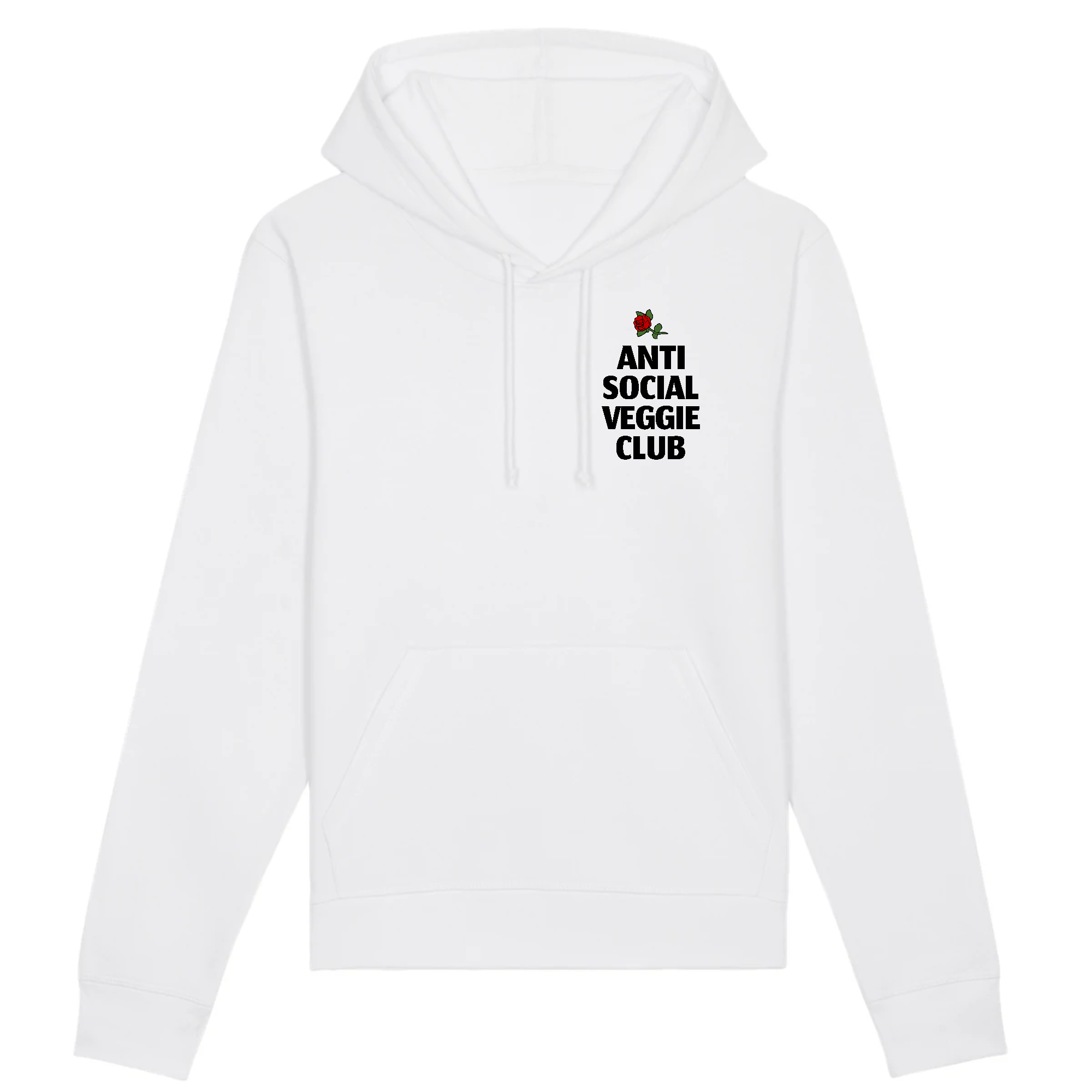 Anti Social Veggie Club - Organic Cotton Hoodie - Oat Milk Club